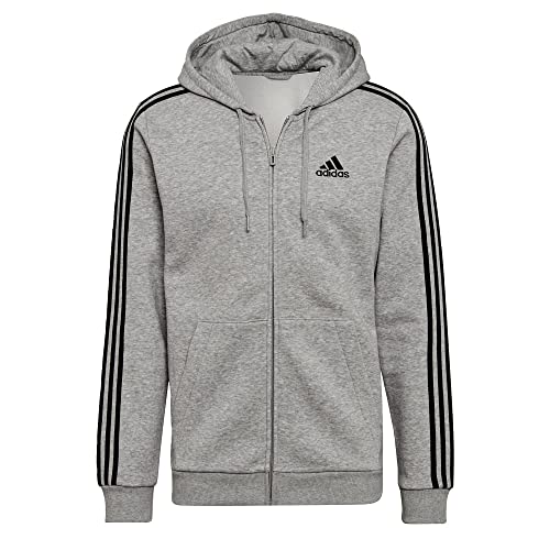 Image of adidas mens Essentials Fleece 3-stripes Full-zip