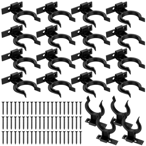 ANBEEISS 20 Stück Sockelleisten Clips,Küchensockel Befestigung Clips für Sockelleiste Küchenclips, Kunststoff Sockelblendenhalter für Küchenfüße Kickboard 32-36mm Sockelklammern, mit 60 Schrauben
