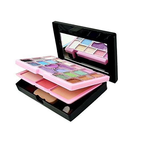 Mlmsy 3 Layer colorido maquillaje Paletas Sombra de ojos Blush Fundación Maquillaje Lip Gloss Beauty Kit Maquillaje Paleta de cosméticos