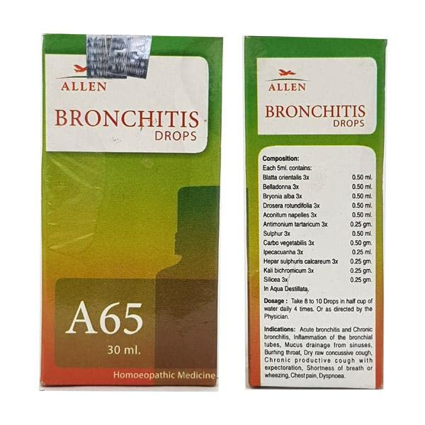 Allen A65 Bronchitis Drop 30 ml (Pack of 1) Amazon.in Health