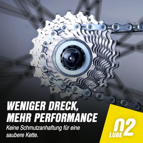 TUNAP SPORTS Kettenwachs Ultimate - 125 ml | Fahrrad-Trockenschmierung Spray für die Kette auf Wachs-Basis | Geschmeidiges Schmierfett | E-Bike Ready | Made in Germany