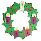 Christmas Arts & Crafts Kit for Kids Foam Hanging Advent Wreath