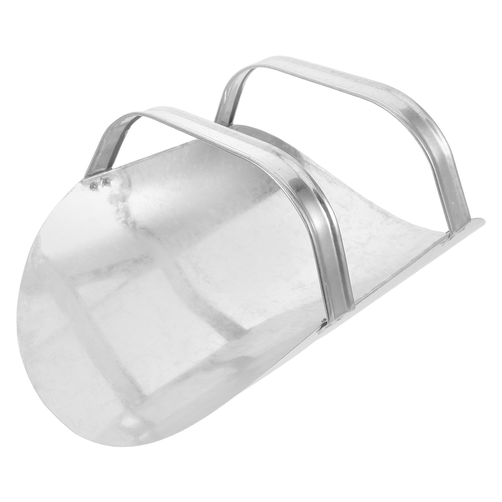 Verzinkte Futterschaufel aus Metall Große Futterschaufel für Tierfutter Ergonomisch Vielseitig für Bauernhof Stall und Garten