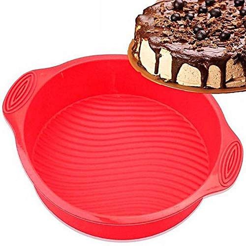 Forma de Bolo Redonda Sem Furo de Silicone