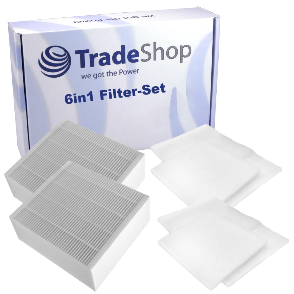 Trade-Shop 6in1 Filter-Set (2x Feinfilter, 4x Grobfilter) kompatibel mit Vallox ValloPlus 350 MV/SC/SE Lüfter ersetzt 1511 (Filterpaket Nr. 24)