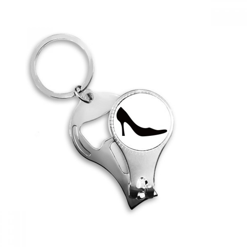 Pince à ongles motif noir : l'accessoire coiffeuse style talons hauts