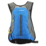 Lixada Bike Backpack,15L Bicycle Shoulder Backpack Waterproof Breathable Rucksack with Rain Cover