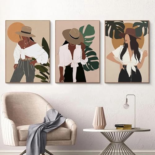 Imprimés abstraits féminins sur toile de haute qualité 40x60