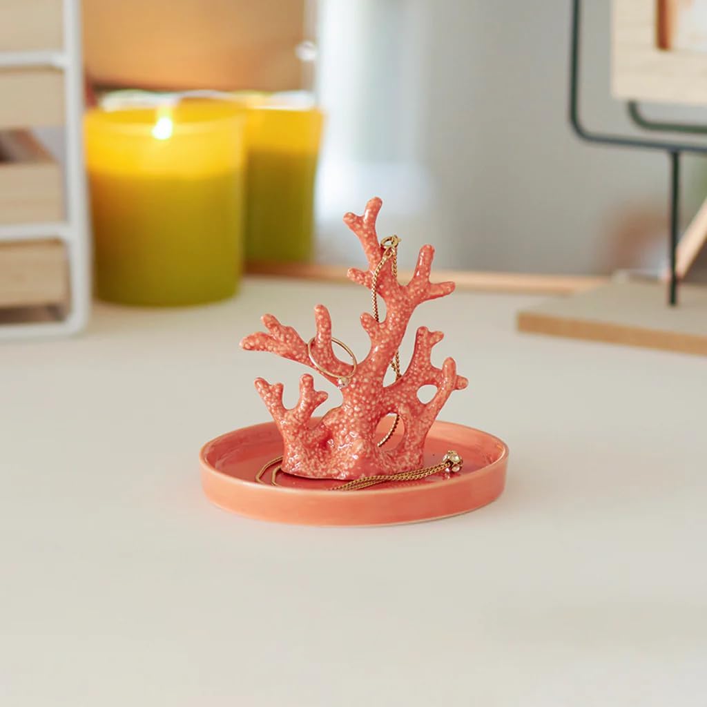 Balvi Ring Holder - Pink Octagonal Ring Tray image 3