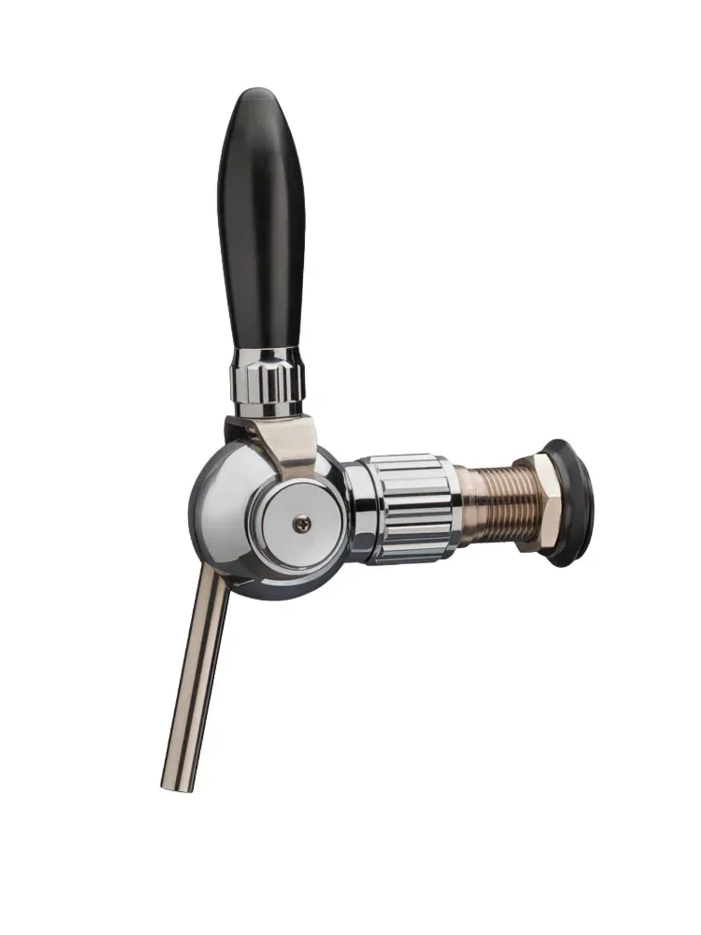 Grifo de Cerveza Cosmo con Compensador Cromado, Eje Acero 5/8", Rosca 35 mm, Salida Ø10x8, Flujo Perfecto para Barriles en Casa, Fiestas y Gastronomía Profesional