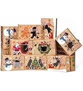 MOORAY 24 Pack Christmas Cookie Boxes with Window, Bakery Christmas Treat Boxes for Gift Giving, ...