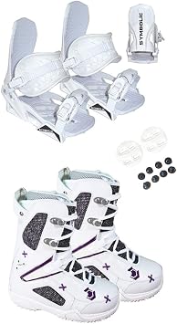 Symbolic Northwave Freedom Snowboard Blem Boots White Bindings Package Purple 5 5.5