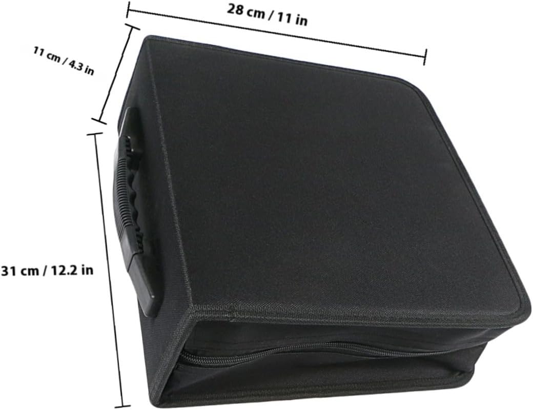 Veemoon Disc CD Dvd Storage Bag Zipper Design Organizer Wallet for Travel and Scratches Portable Album Holder Box for and Dvds