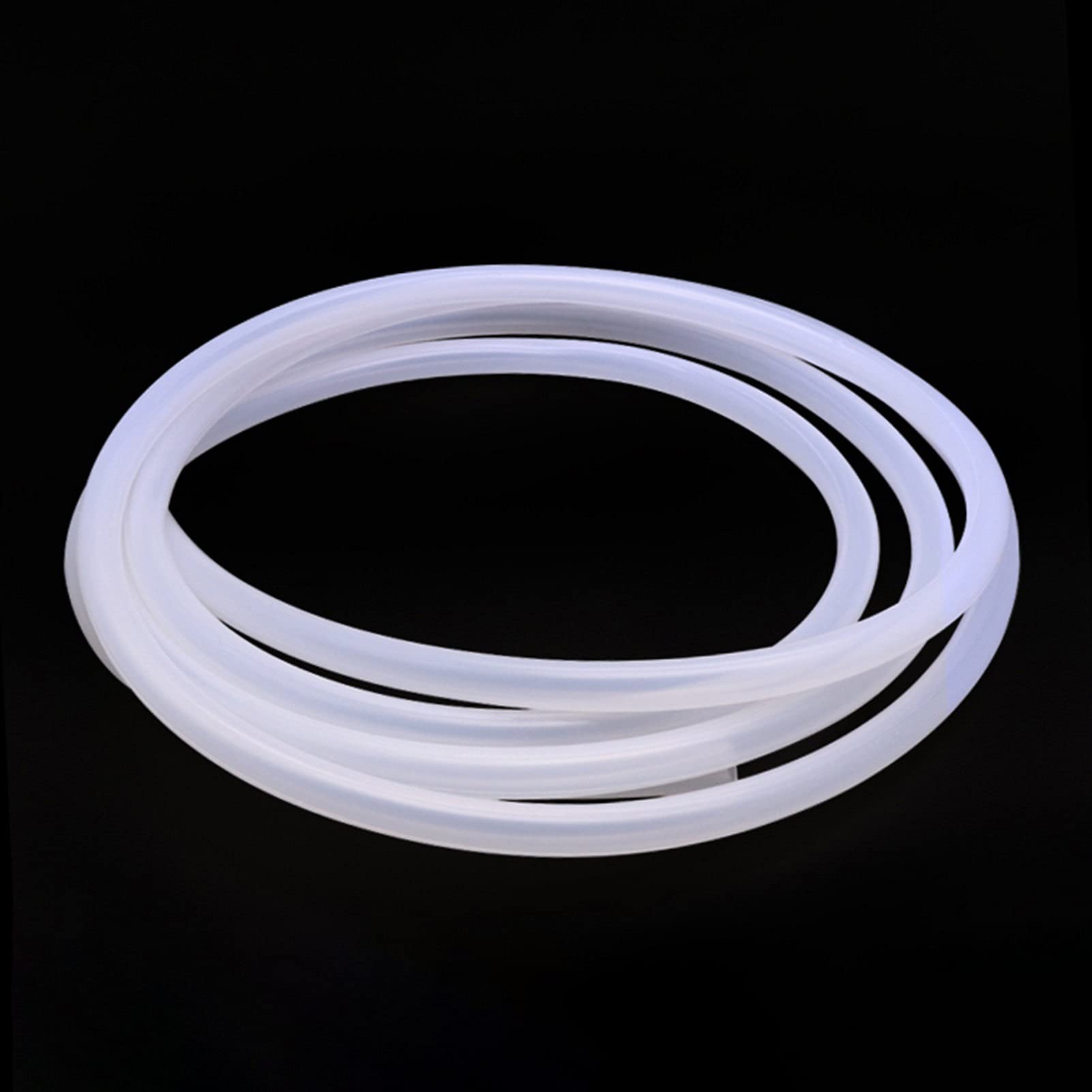 Manguera de plástico, tubo de goma, Tubo de silicona transparente Tubo de plástico transparente, Manguera de goma transparente, DI 2 mm x 5 mm DE, 2 M