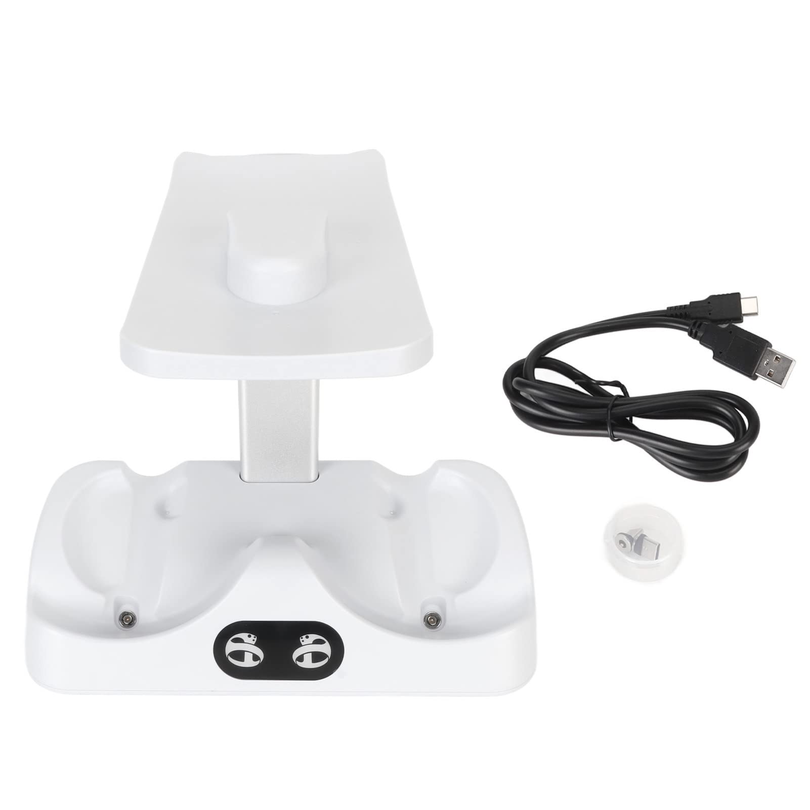 Dock di Ricarica per Controller per VR2 con Indicatore LED, Chiusura Magnetica, Supporto a Doppio Slot