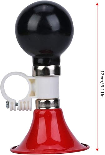 Miniatura 9 de Keenso Cuerno para niños, cuerno de advertencia de metal de goma para niños y niñas, accesorio (rojo) para niños y niñas al aire libre