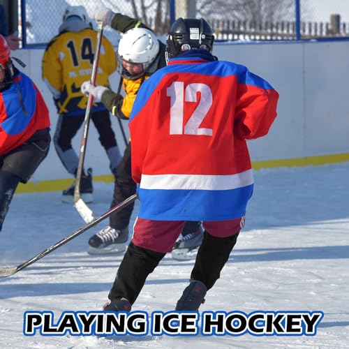Image of 2 Pairs Practice Ice Hockey Socks Solid Color Ice Hockey Socks for Men Youth and Adult