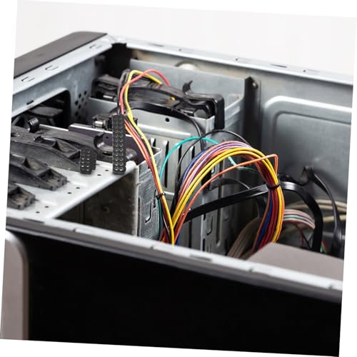 Housoutil kit organizador de cables para computadora 24 piezas con peines duraderos para fuente de alimentación y refrigeración líquida compatible con múltiples sistemas para organización bajo escritorio miniatura 4