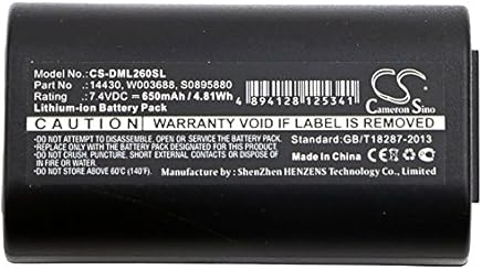 CS 650?mAh Li-Ion bater?a para DYMO LabelManager 260?280?260P PNP, 3?m PL200, sustituye a Dymo 14430?1758458?s0895880?s0915380?W003688 CS 650?mAh Li-Ion bater?a para DYMO LabelManager 260?280?260P PNP, 3?m PL200, sustituye a Dymo 14430?1758458?s0895880?s0915380?W003688