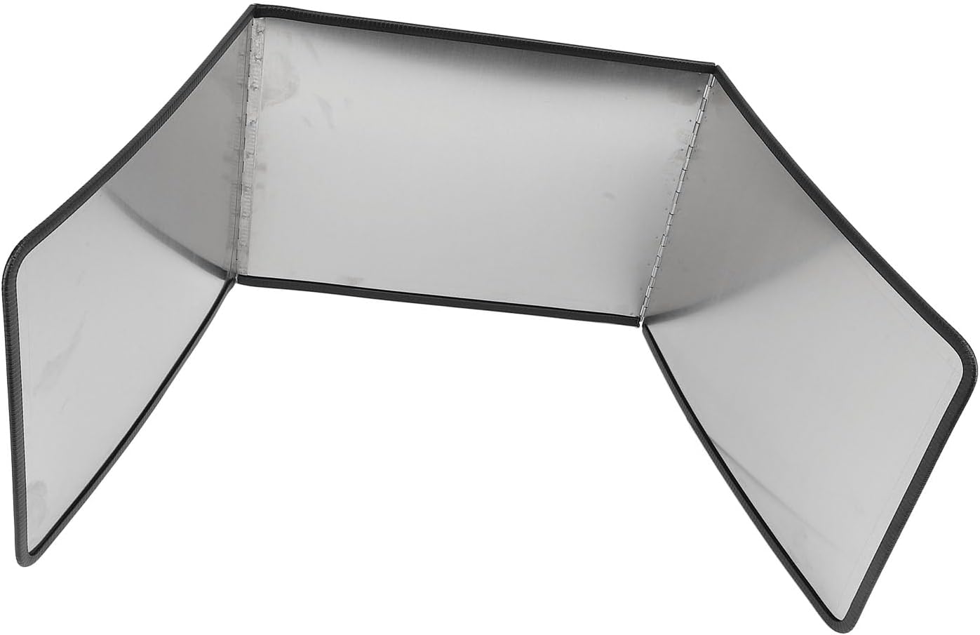 Foldable Stove Splatter Guard, Stainless Steel Grease Guard, Nonstick Coating Oil Splatter Screen with 3 Sides Adjustable, Ideal for Kitchen, Cooking Backsplash Protector (40x40x40cm)