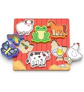 BenBen Wooden Puzzles for Toddlers 1-3, Life Cycle Animal Puzzles for Kids, Montessori Educationa...