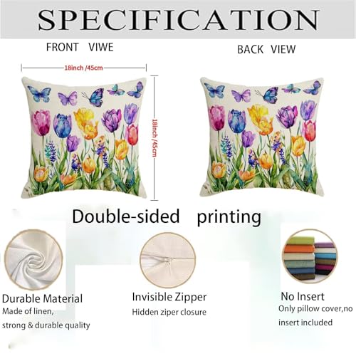 Housse coussin 80x80cm imperméable lot de 2 taies lavables violettes - 5