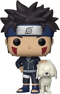 POP Naruto Shippuden - Kiba with Akamaru Funko Vinyl Figure (Bundled with Compatible Box Protector Case), Multicolor, 3.75