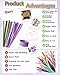 YYUENGTAK Violet Tulip Bouquet Pipe Cleaners for Crafts, Pipe Cleaner Flowers Set, 200 Pieces Pipe Cleaners for Crafts Set with 4 Colors, Instruction,Floral Wire,florist's Tape,Wrapping Paper,Ribbon