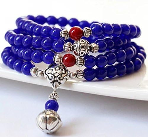 Crystal Gemstone Tibet Buddhist Buddha Meditation 108 Prayer Bead Mala Bracelet/Necklace