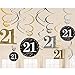 amscan 9900566 dekoracja girlandy na 21. rocznicę
