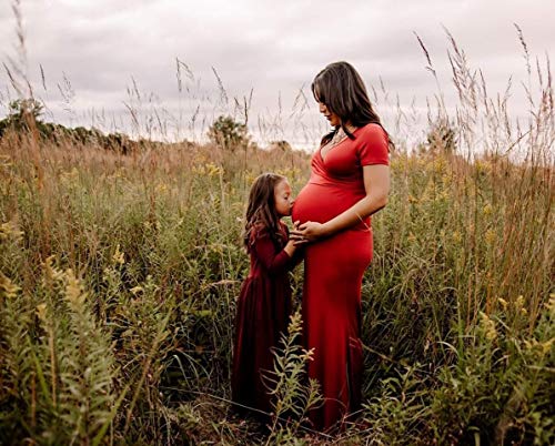 Molliya-Maternity-Long-Dress-Off-Shoulder-Elegant-Fitted-Gown-Stretchy-Maternity-Maxi-Dress