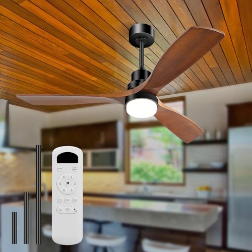 Sofucor 52 Inch Ceiling Fan with Lights and Remote, Modern