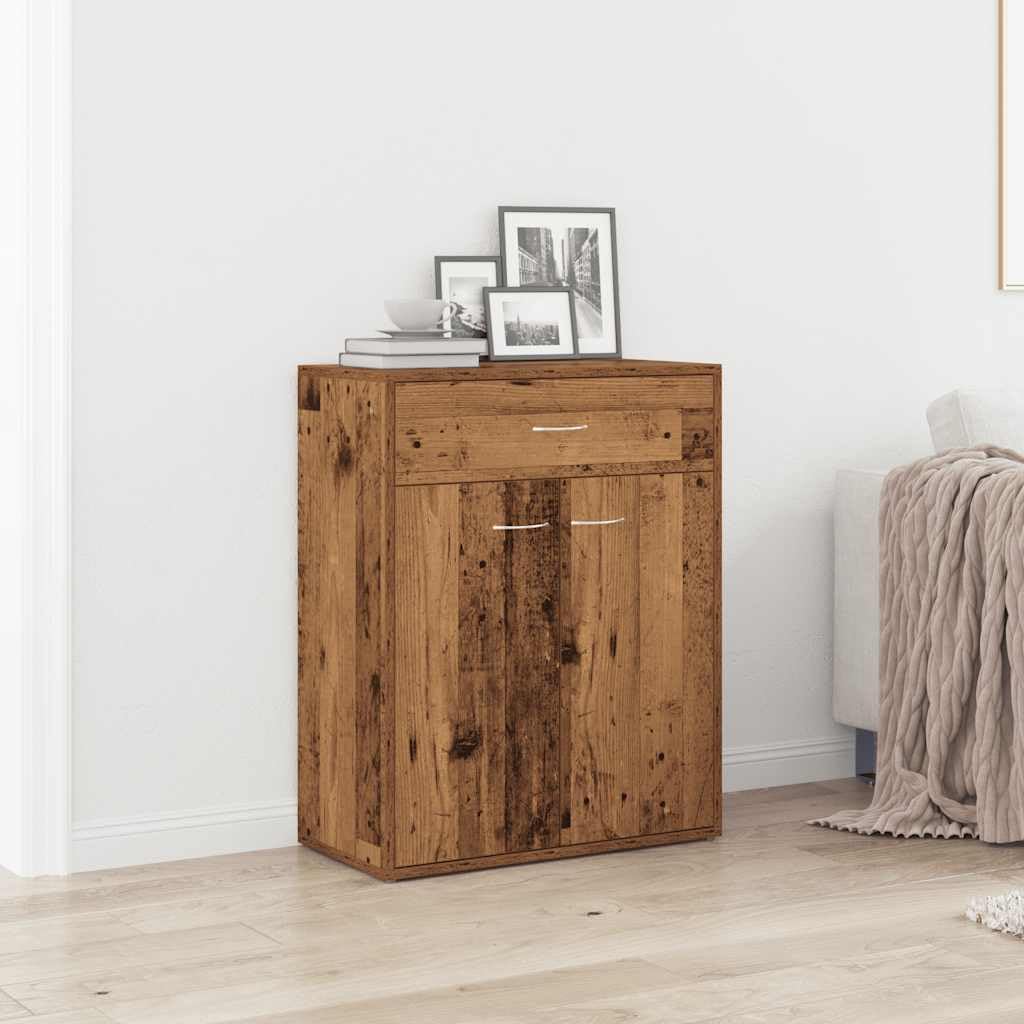 vidaXL Sideboard Altholz-Optik 60x30x75 cm Holzwerkstoff, Schrank, Highboard, Home Organizer, Lagerschrank, Beistellschrank, Wohnzimmerschrank