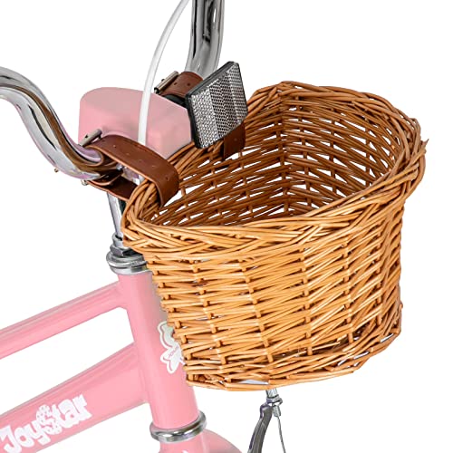 JOYSTAR 12 inch Kids Bike for 2-4 Years(33"-41") Boys & Girls, Child Bicycle with Training Wheels & Basket,Pink by JOYSTAR - Image 9