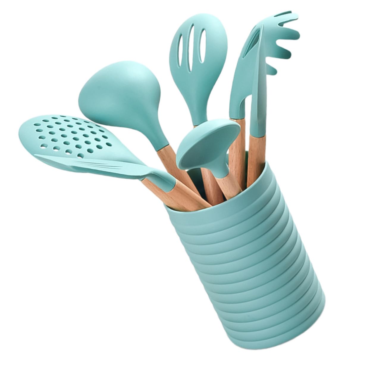 Cabilock Casseroles avec Manche Bois Ustensiles de Cuisine Accessoires Simples Ménagers