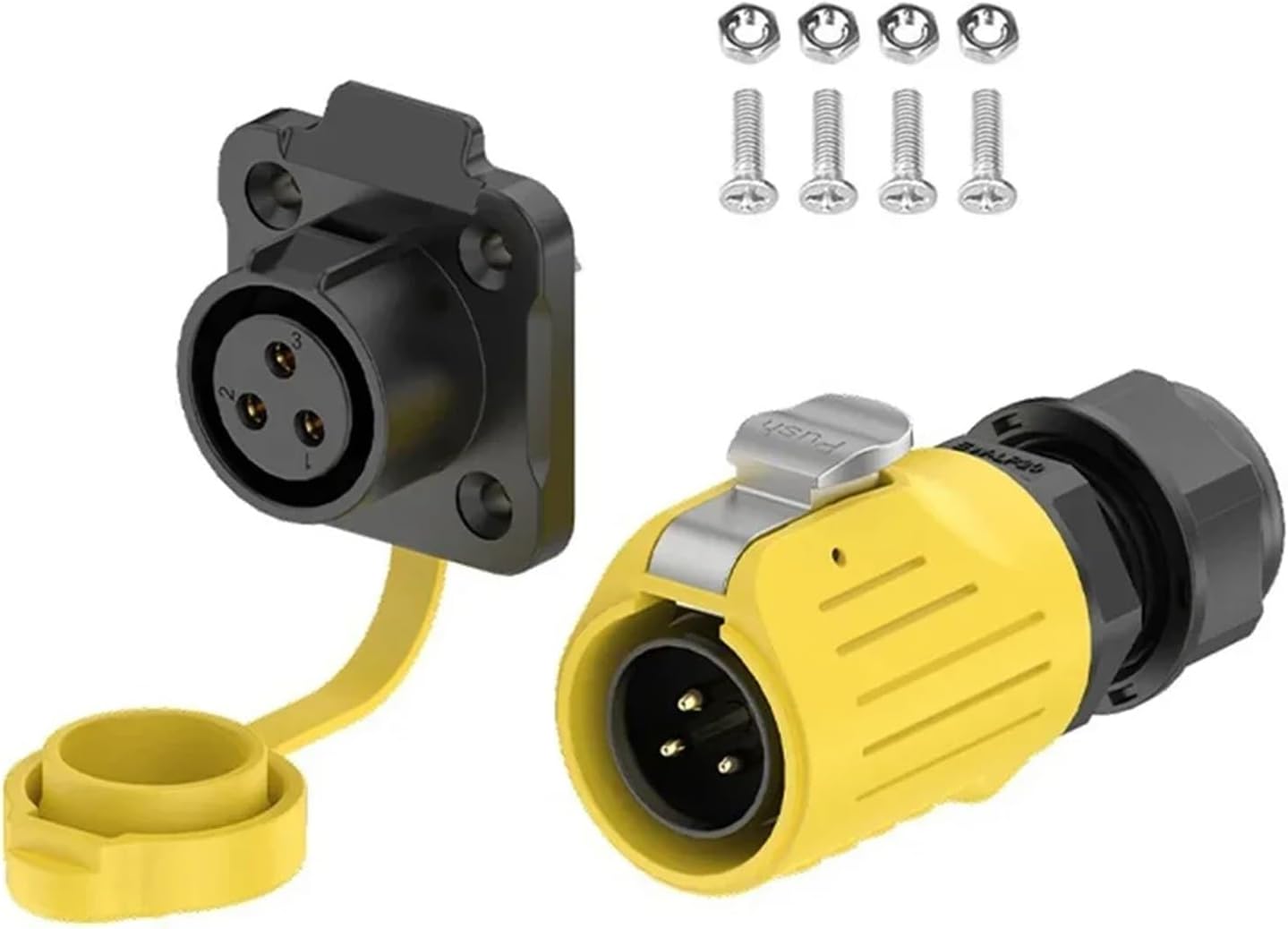 EW-LP20 Outdoor 2 3 4 5 7 9 12 Pin Waterproof IP68 M20 Soldering Connector Quick Electrical Female Male(12 Pin Female Socket)