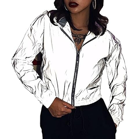 LZLRUN Reflective Jacket for Women, Grey Cover