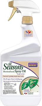 Bonide All Season Horticultural & Dormant Spray Oil, 32 oz Ready-to-Use Spray, Disease Prevention and Insect Killer for Organic Gardening