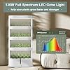 Crownow 80Pods Hydroponics Growing System Kit,5-Layer Large Capacity Hydroponic Tower with LED Grow Light,Indoor Gardening System with Remote Control（Not Include Battery） for Plants Vegetables Herbs #1