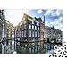 Mini puzzle da 1000 pezzi per adulti Amsterdam - Puzzle paesaggistico per adulti, adolescenti, bambini, puzzle difficili e impegnativi38x26cm