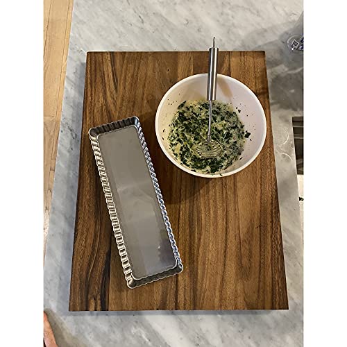 Fox Run 44531 Rectangular Tart Pan, 14.1 X 4.7 X 1 Inch, Silver Stainless Steel thumb #3