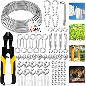 CIANBIFN 50M Drahtseil Kit 81 Stück