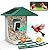 Uniter® 2.5K Smart Bird Feeder with Camera, 5G &2.4G Wifi, Solar Video Birds Feeder with AI Identify Birds Species, Live View, Capture Bird Video, Instant Arrival Alerts, Ideal Gift for Family,Parents