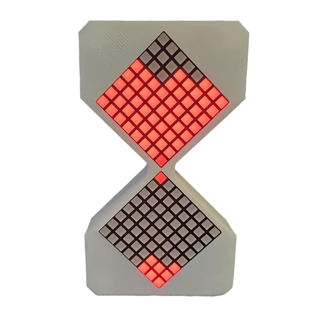 CTRLZS Electronic Hourglass, Hourglass LED Electronic Hourglass, Ornaments, Classroom, Kitchen Decoration Red
