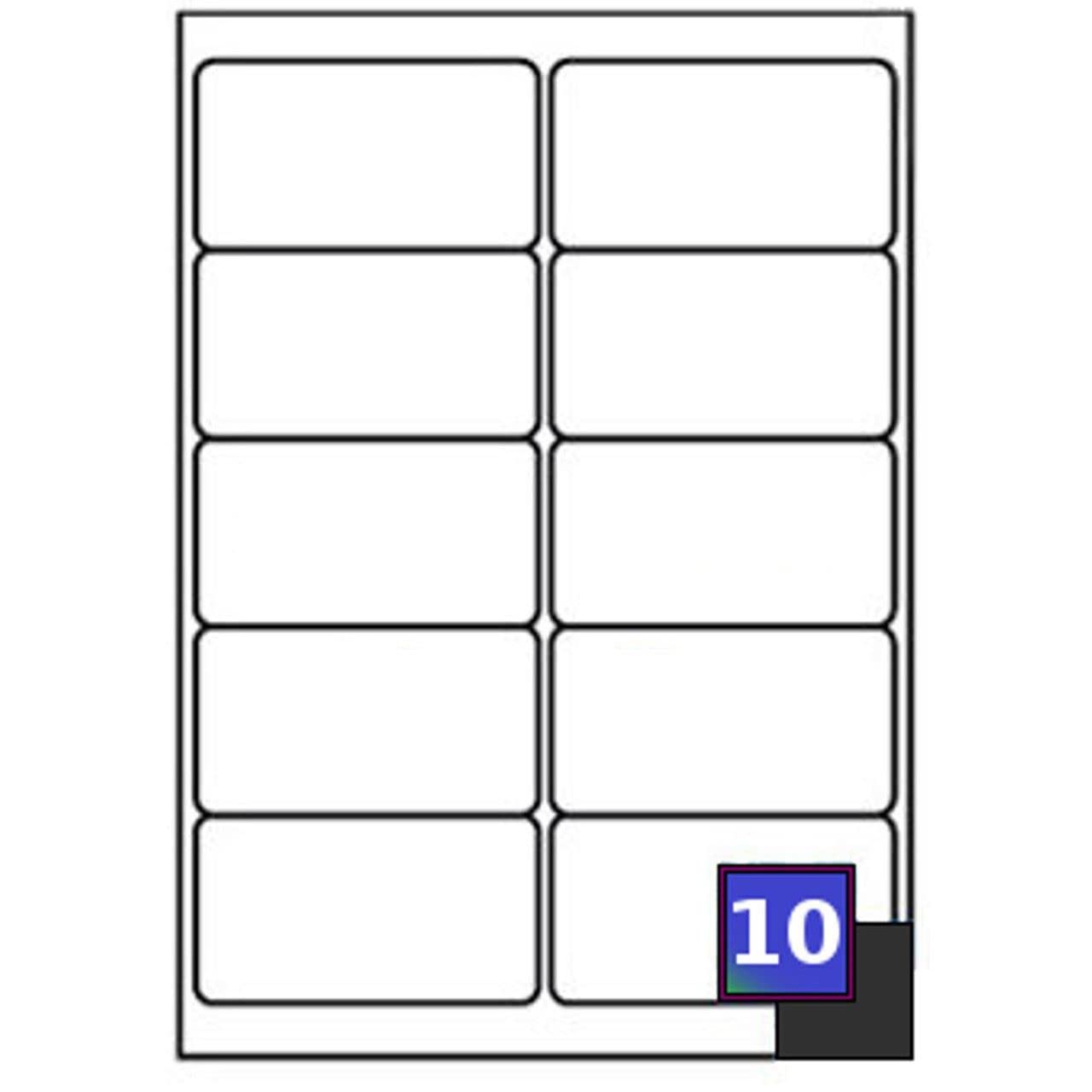 4000 x 10 Labels Per Sheet 99.1 x 57mm White A4 Address Labels Sticky Self Adhesive Peel Out Notes Paper Mailing Inkjet Copier Laser Printer