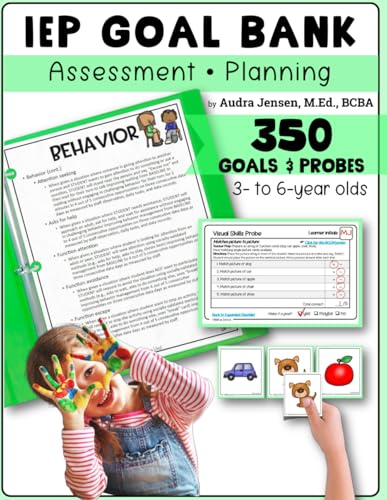 IEP Goal Bank, Assessment & Planning Checklist: for Early Intervention and Special Education