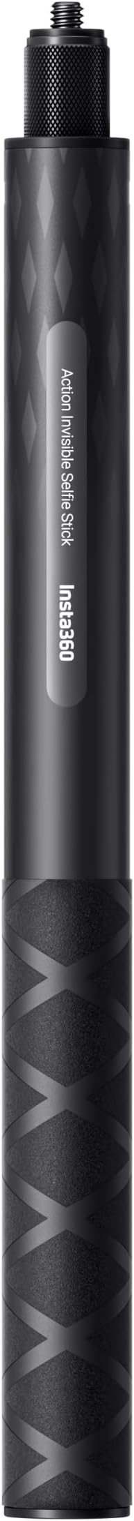 Insta360 Action Invisible Selfie Stick, 1-Meter Carbon Fiber Invisible Pole, Compatible with Insta360 Ace, Ace Pro, Ace Pro 2, GO 3, GO 3S, GO Ultra, ONE X2, X3, X4, X5 Action Cameras, Black