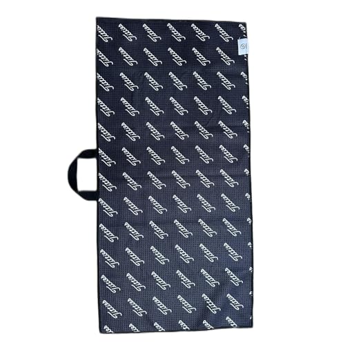 Power Golf Microfiber Golf Towel for Golf Bags – 16 x 32 inches – Black Golf Towel with Funny Text Design, Superior Absorbency and Quick Dry, Golf Bag Accessory Essentials