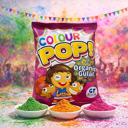 Image of Colour Pop Organic Gulal|Pink|80g