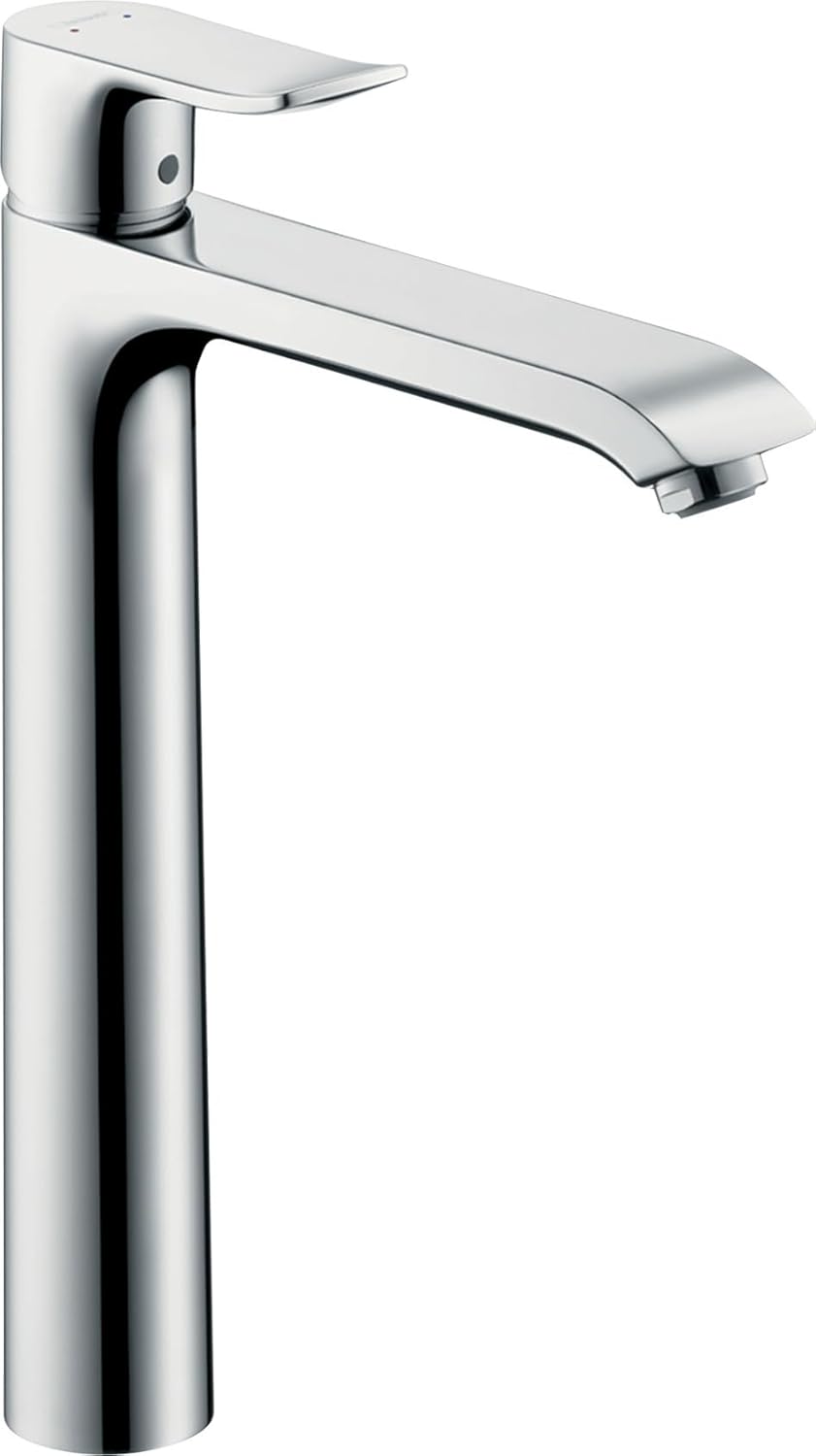 hansgrohe Metris highriser Basin Mixer tap 260 mm for wash Bowls, Without Waste, Chrome 31184000